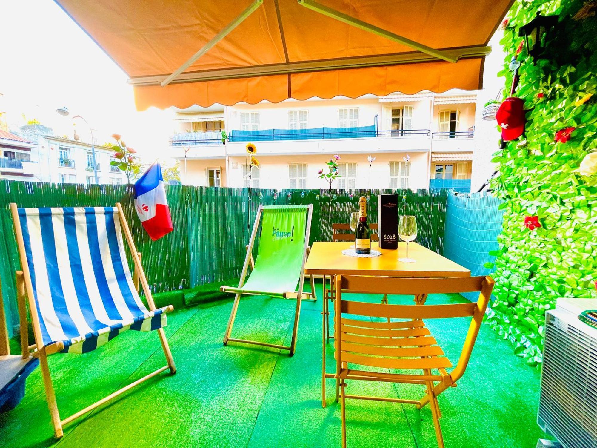 Confortable Studio A Nice Centre Cote Plage Bel Terrasse Paddle Esterno foto