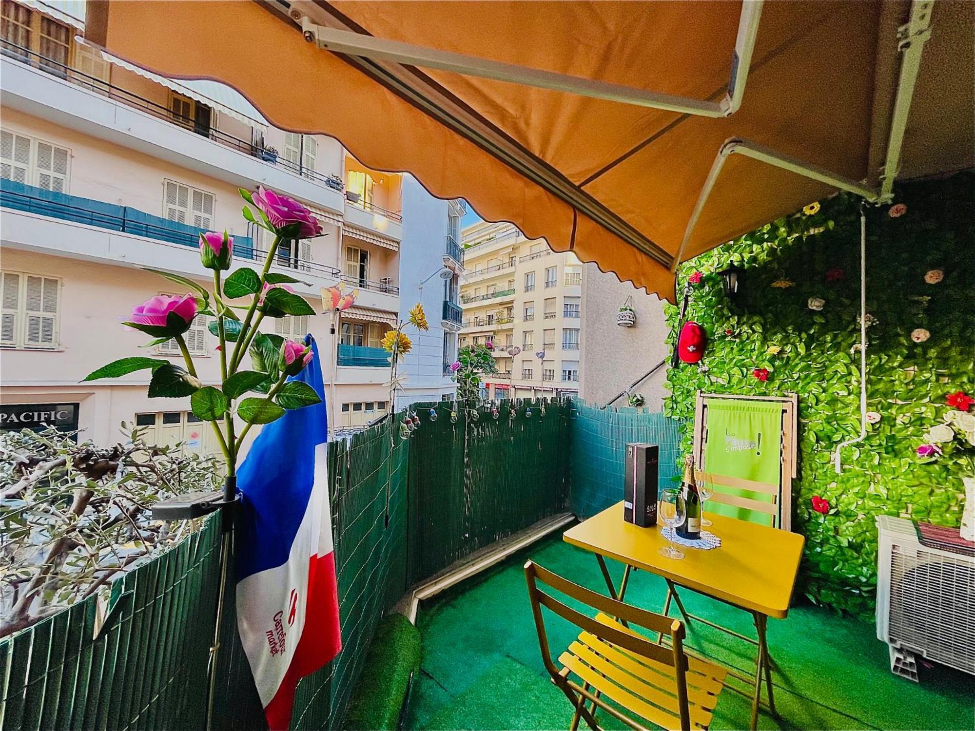 Confortable Studio A Nice Centre Cote Plage Bel Terrasse Paddle Esterno foto