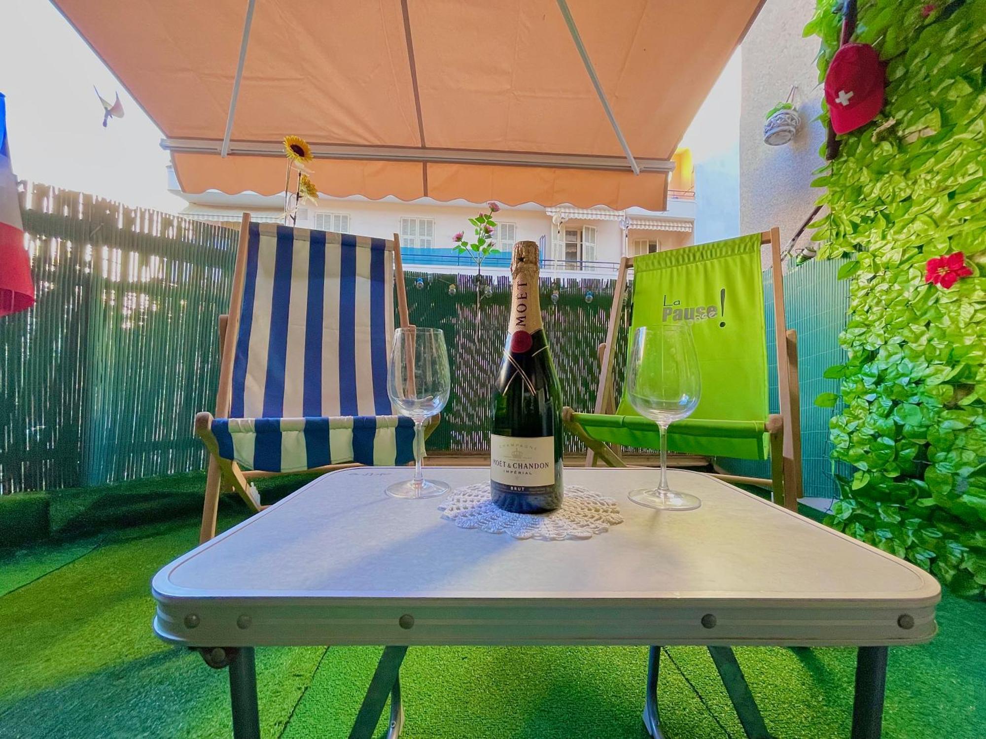 Confortable Studio A Nice Centre Cote Plage Bel Terrasse Paddle Esterno foto