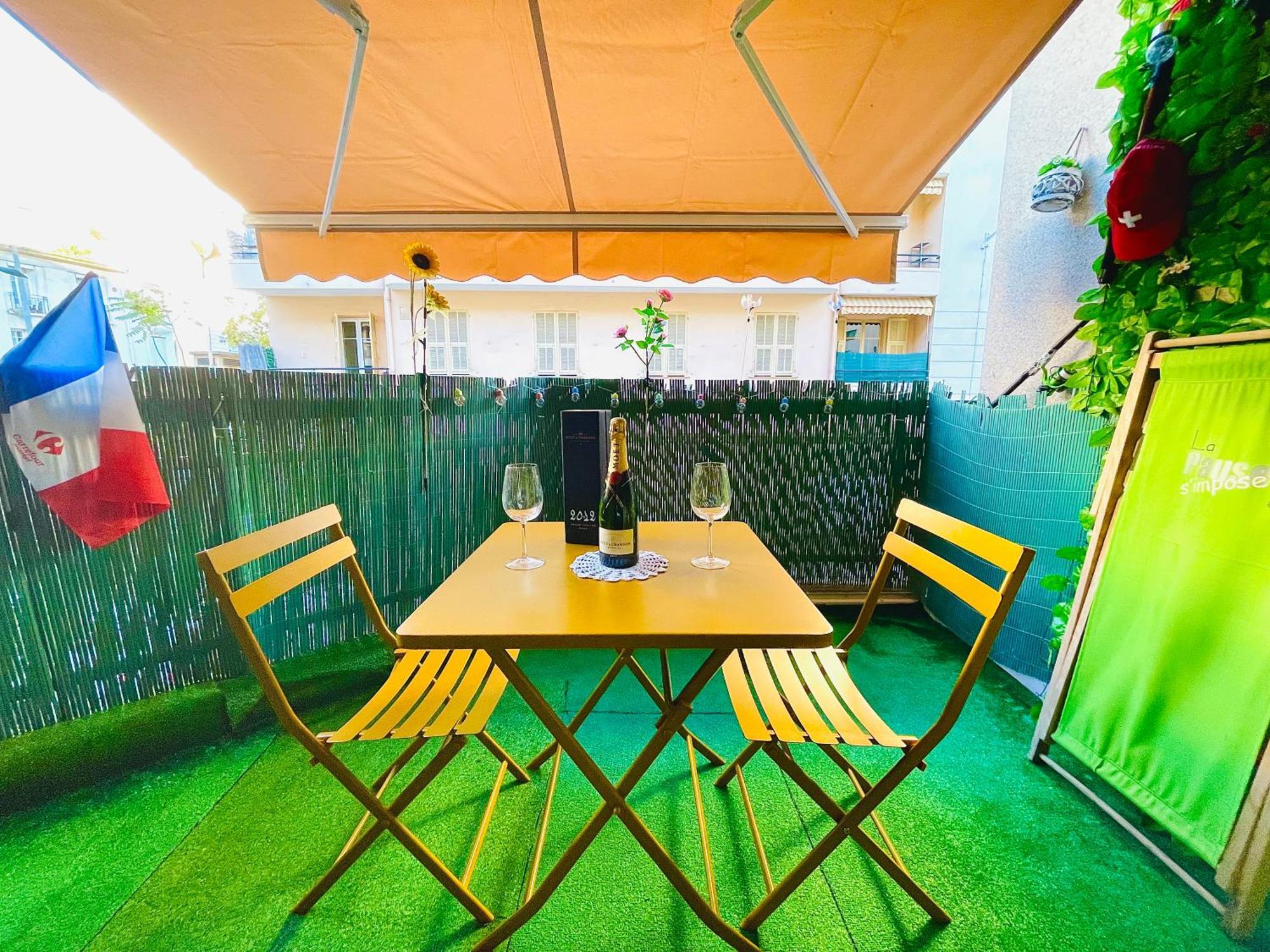Confortable Studio A Nice Centre Cote Plage Bel Terrasse Paddle Esterno foto