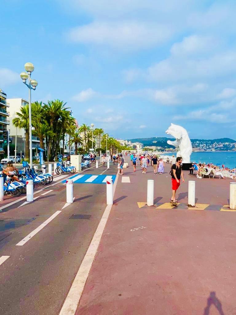 Confortable Studio A Nice Centre Cote Plage Bel Terrasse Paddle Esterno foto